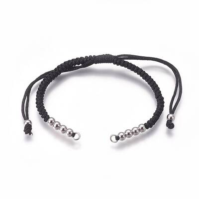 Nylon Cord Braided Bead Bracelets Making