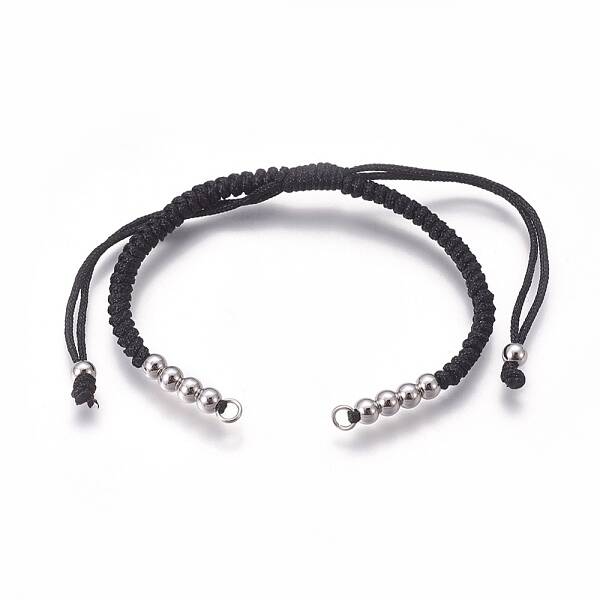 Nylon Cord Braided Bead Bracelets Making