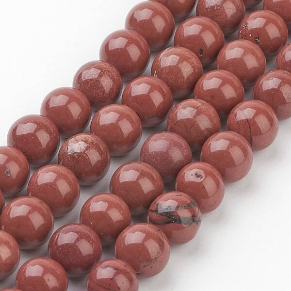 Natural Red Jasper Round Beads Strands