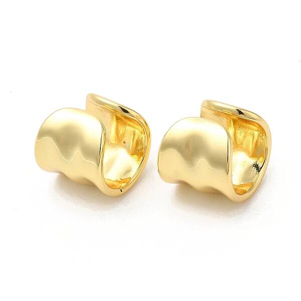 Brass Twist Cuff Earrings
