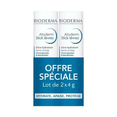 Bioderma Atoderm Sticks Lips Ultra-Moisturizers 2x4g