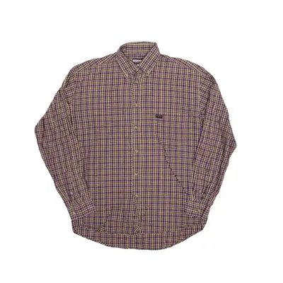 INVICTA Shirt Blue Check Long Sleeve Mens L
