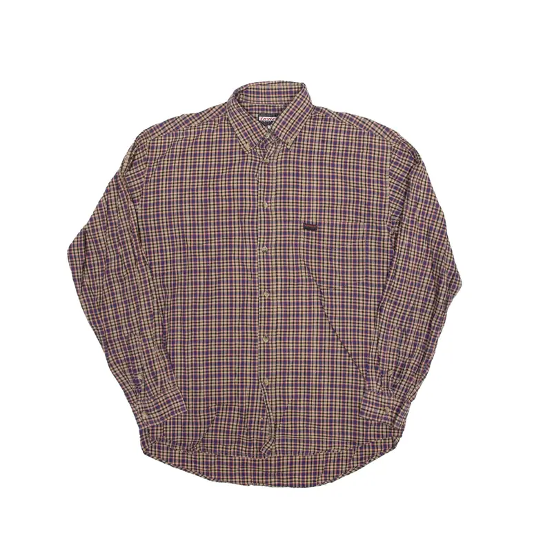 INVICTA Shirt Blue Check Long Sleeve Mens L