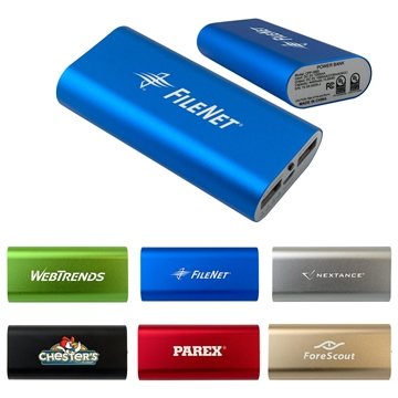 13 Promotional UL Brushed Metal Tablet Power Bank - 4400mAh & Dual ...