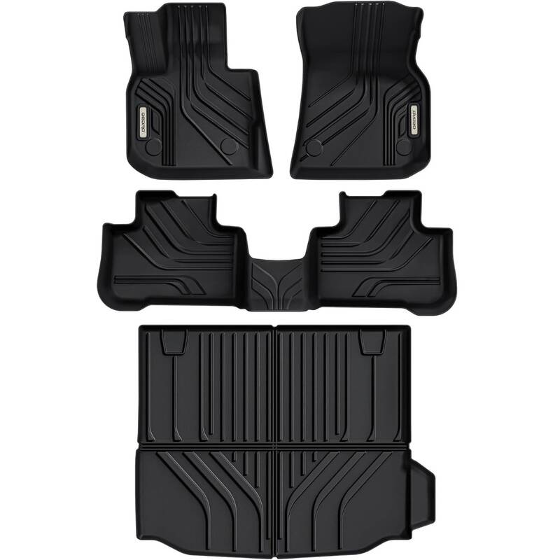 Floor Mats for 2018-2024 BMW X3 30i/M40i/X3M (No Spare Tire, Not for X3 30e), TPE All-Weather Custom Fit Floor Liners & Trunk...