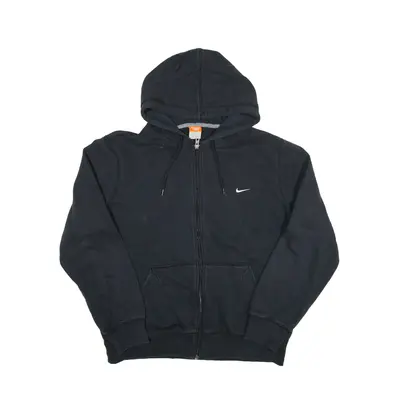 NIKE Hoodie Black Full Zip Mens L