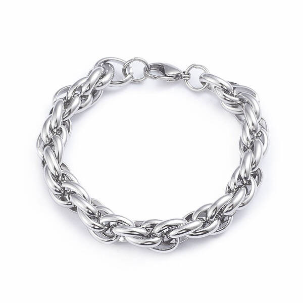 Tarnish Resistant 304 Stainless Steel Rope Chain Bracelets