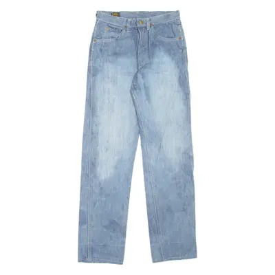 LEE Womens Jeans Blue Slim Straight Stone Wash W25 L30