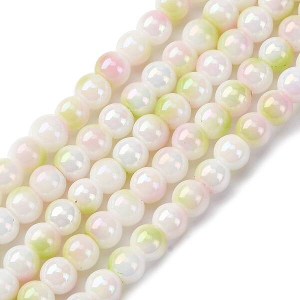 Pearlized Handmade Lampwork Beads Strands