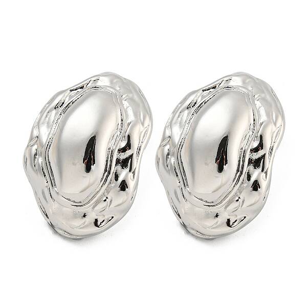 Rack Plating Brass Stud Earrings