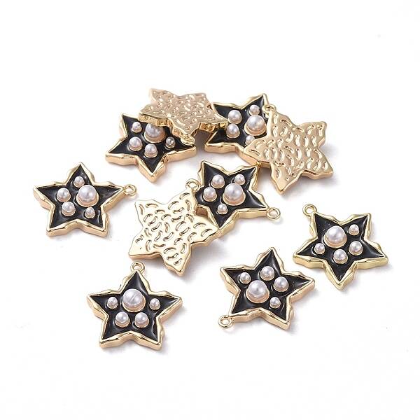 Brass Enamel Pendants