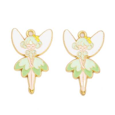 Rack Plating Alloy Enamel Pendants