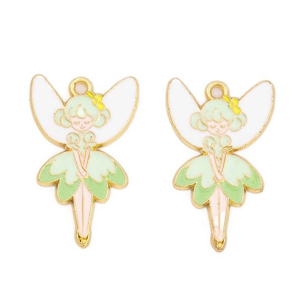 Rack Plating Alloy Enamel Pendants