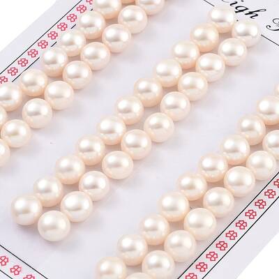 Grade 6A Natural Cultured Freshwater Pearl Beads