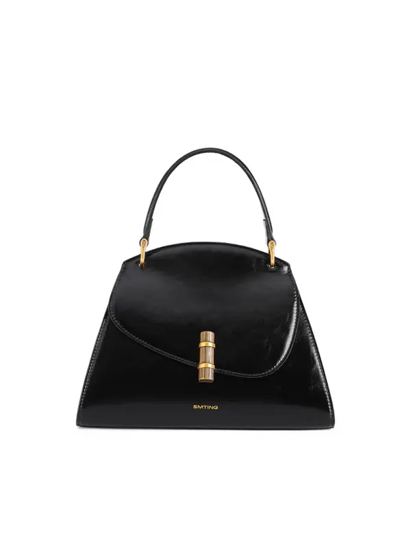Smting top handle flap bag with Bamboo Slips Lock