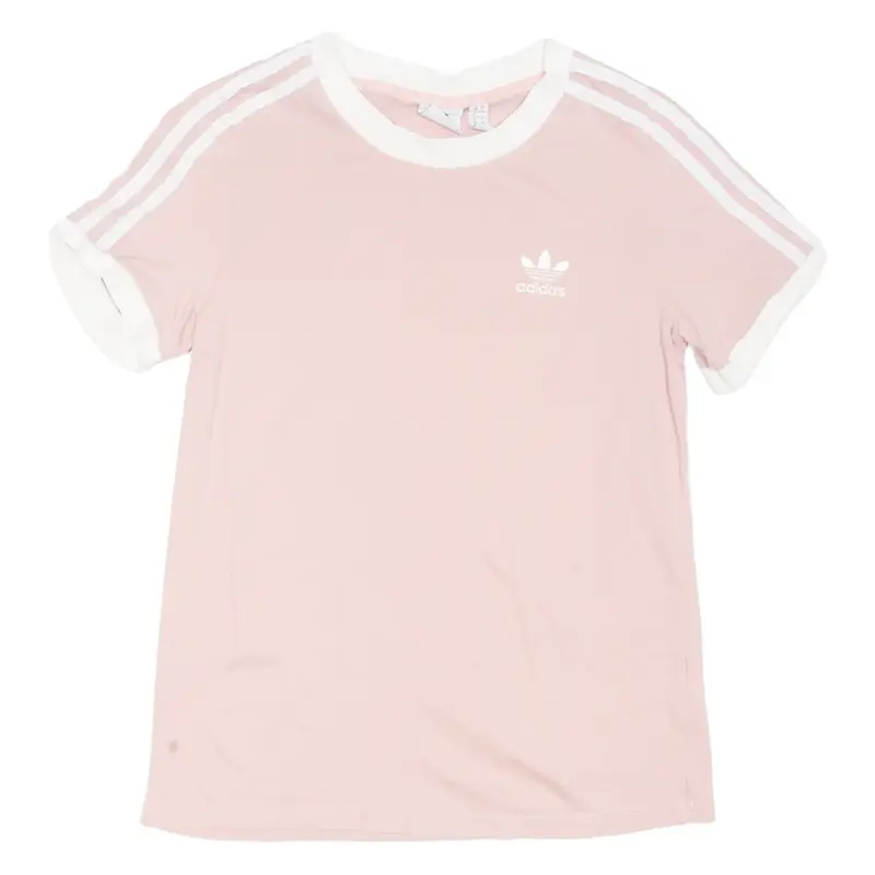 ADIDAS Womens T-Shirt Pink UK 8