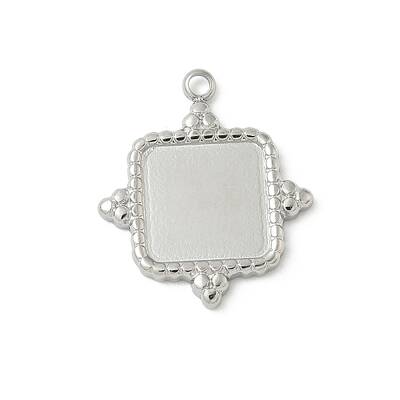 304 Stainless Steel Pendant Cabochon Settings