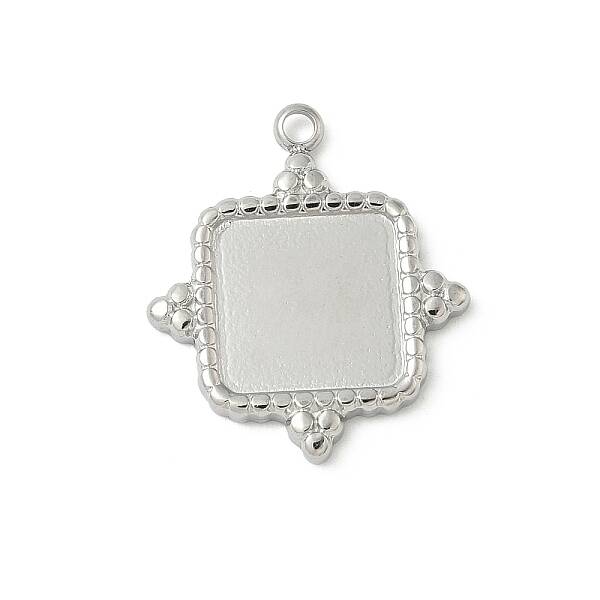 304 Stainless Steel Pendant Cabochon Settings