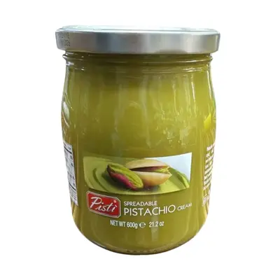 Pisti Cream of Pistachio from Sicily 21.2 Ounce (600g) | Artisanal Italian Nut Spread | Enjoy with Bread and Biscuits Flavor ...