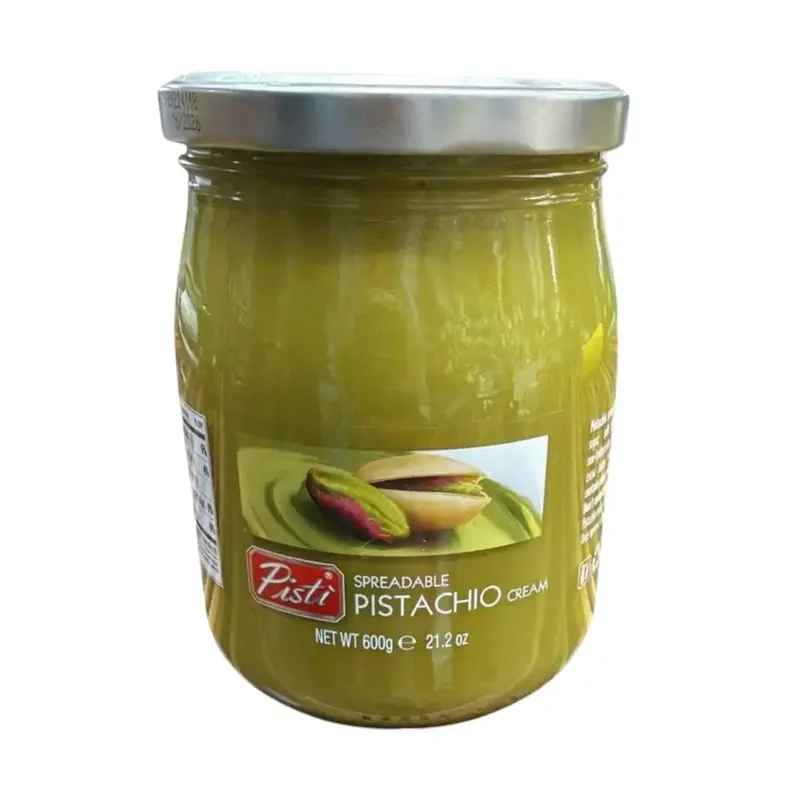 Pisti Cream of Pistachio from Sicily 21.2 Ounce (600g) | Artisanal Italian Nut Spread | Enjoy with Bread and Biscuits Flavor ...