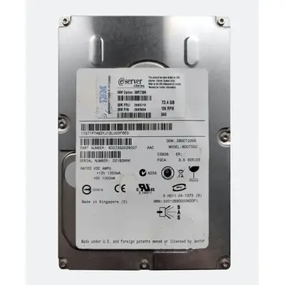 26K5712 IBM 73GB 3Gb/s SAS 10000 3.5-Inch Hard Drive