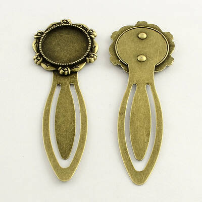Iron Bookmark Cabochon Setting