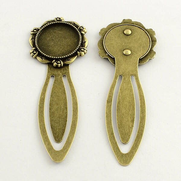 Iron Bookmark Cabochon Setting