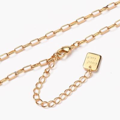 Brass Paperclip Chain Necklaces