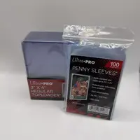 Ultra Pro Regular Toploaders 35pt - 1 Pack of 25, 25 Total Toploaders with 100 Penny Sleeves clear Card baseball card