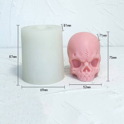 Halloween Skull DIY Food Grade Silicone Candle Molds