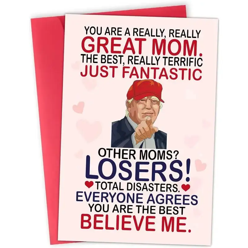 Funny Card for Mom from Daughter, Son, Kids on Mothers Day - Heartfelt Message to Mother, Perfect for Birthday, Mother's Day,...