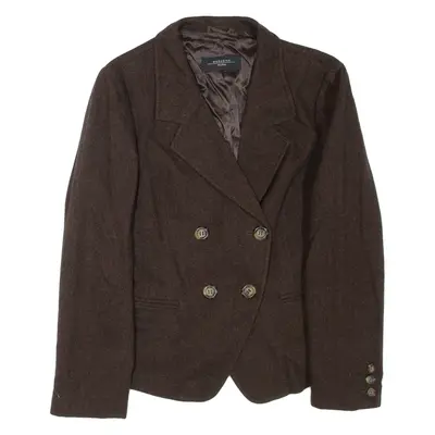 MAX MARA WEEKEND Womens Coat Brown Wool UK 14