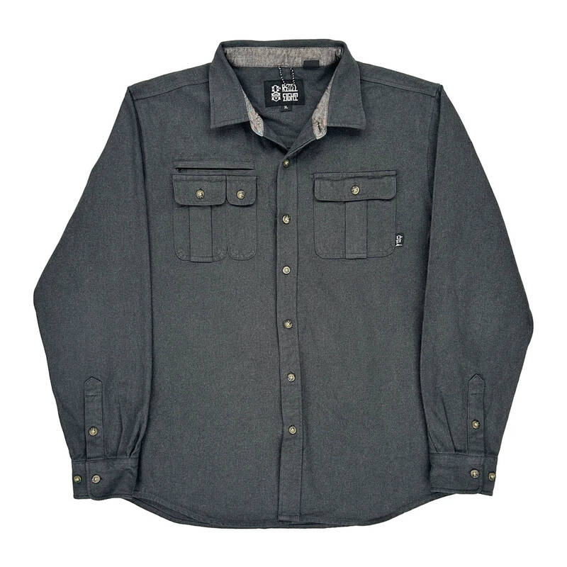 Rebel Eight Shirt - XL Grey Cotton