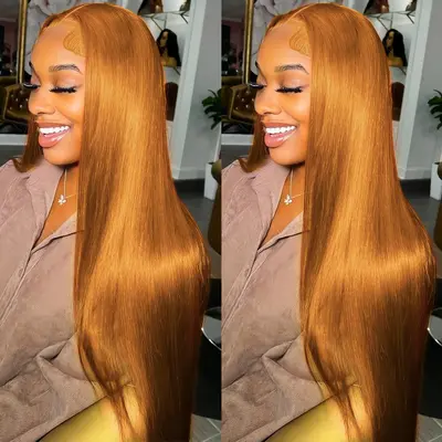 Ginger Straight Wear Go Wig 7x5 Lace Closure 180% Density Color