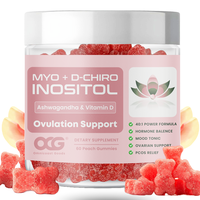 Myo-Inositol & D-Chiro Inositol Gummies with Ashwagandha - 40:1 Ratio for Hormone Balance & Ovarian Health, Sugar-Free, Pcos ...