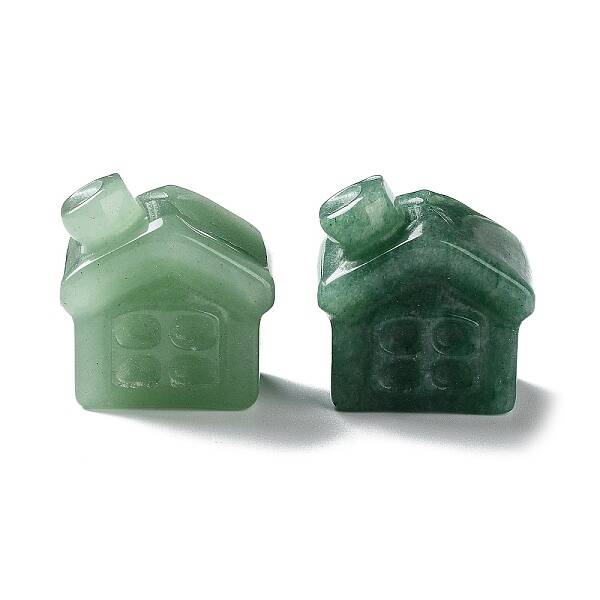 Natural Green Aventurine Carved Healing House Figurines