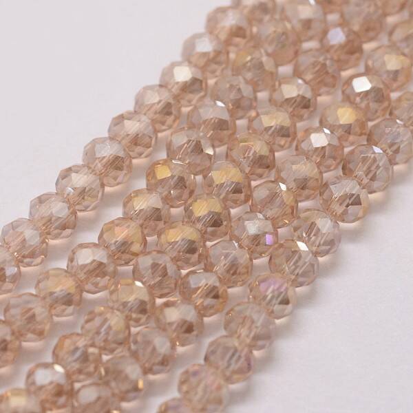 Electroplate Glass Bead Strands