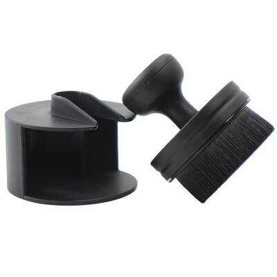 VIKING Tire Shine Applicator Brush, Automotive Tire Dressing Applicator Brush, Storage Stand Included for Detailing and