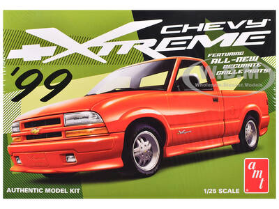 Skill 2 Model Kit 1999 Chevrolet S-10 Xtreme Pickup Truck 1/25 Scale Model by AMT
