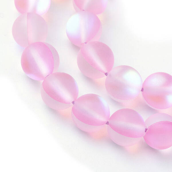 Synthetic Moonstone Beads Strands