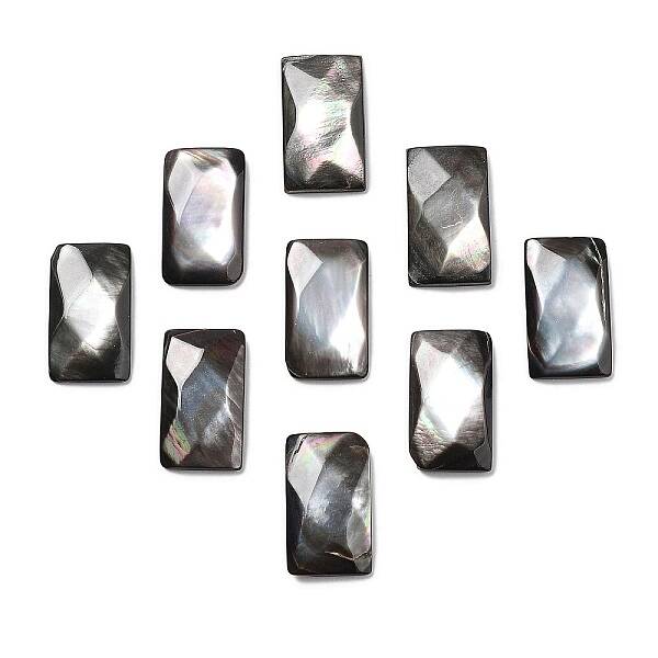 Natural Black Lip Shell Cabochons