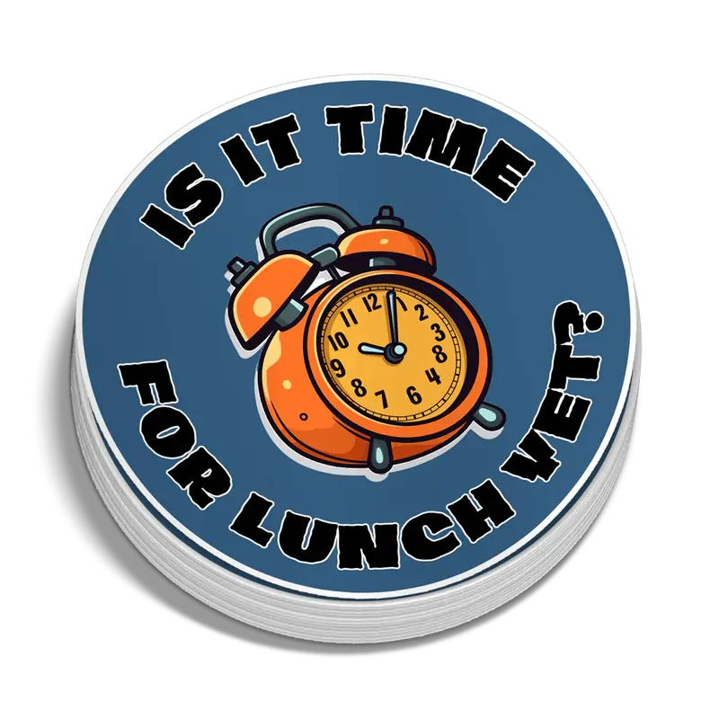 Lunch Time - Hard Hat Decal