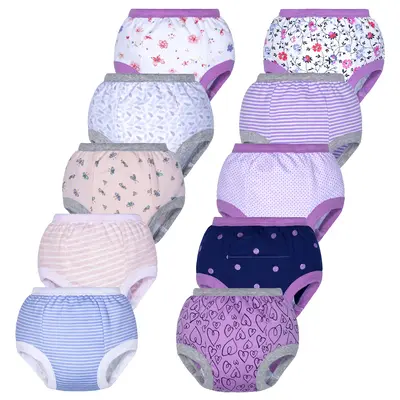BIG ELEPHANT Potty Training Pants 10 Packs Absorbent Toddler Training Underwear for Boys and Girls