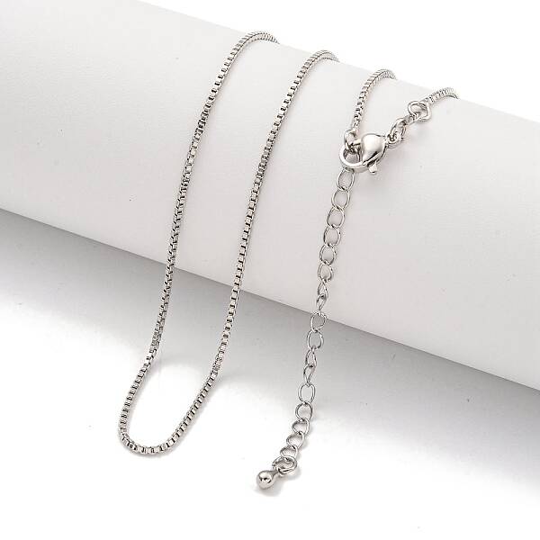 Brass Box Chain Necklaces for Women