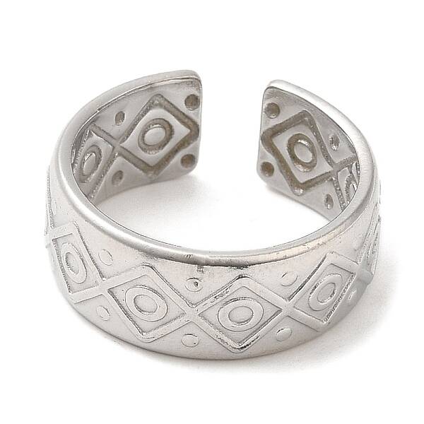 Non-Tarnish 304 Stainless Steel Open Cuff Rings