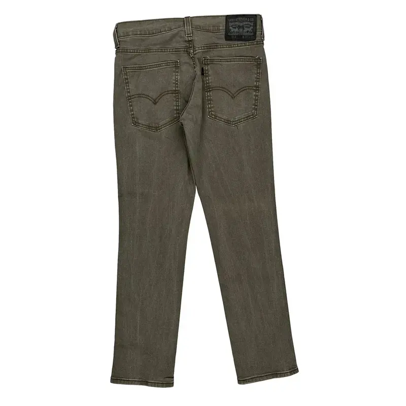 Levis Slim Fit Jeans - 31W 29L Khaki Cotton Blend