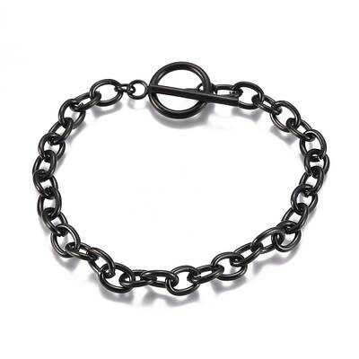 Unisex 304 Stainless Steel Cable Chain Bracelets