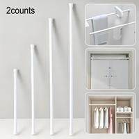 Multifunctional Punch-free Retractable Rod (2 Counts), Bathroom Curtain Rod, Cabinet Wardrobe Support Rod, Single Window Rod,...