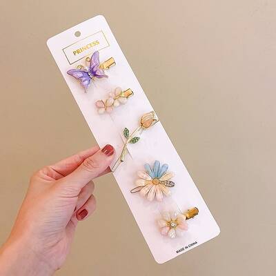 5Pcs Acrylic Alligator Hair Clips