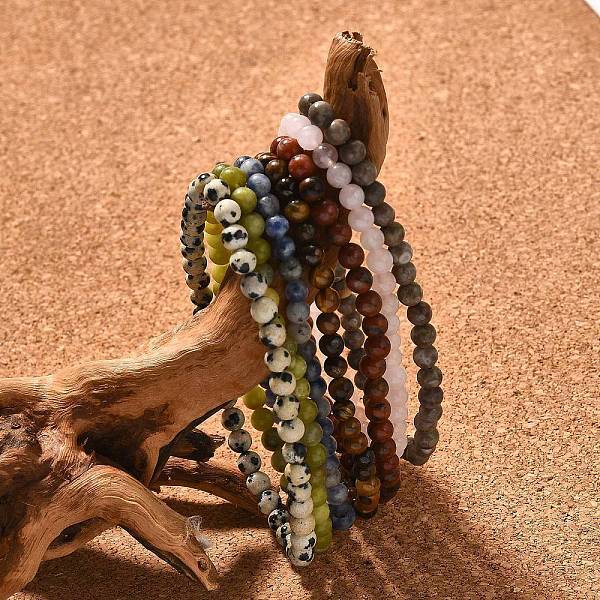 Natural Mixed Stone Stretch Bracelets